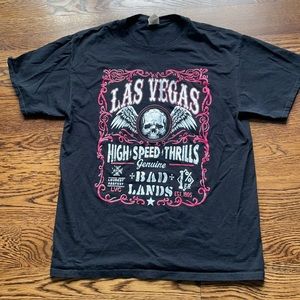 Y2K Las Vegas skull shirt